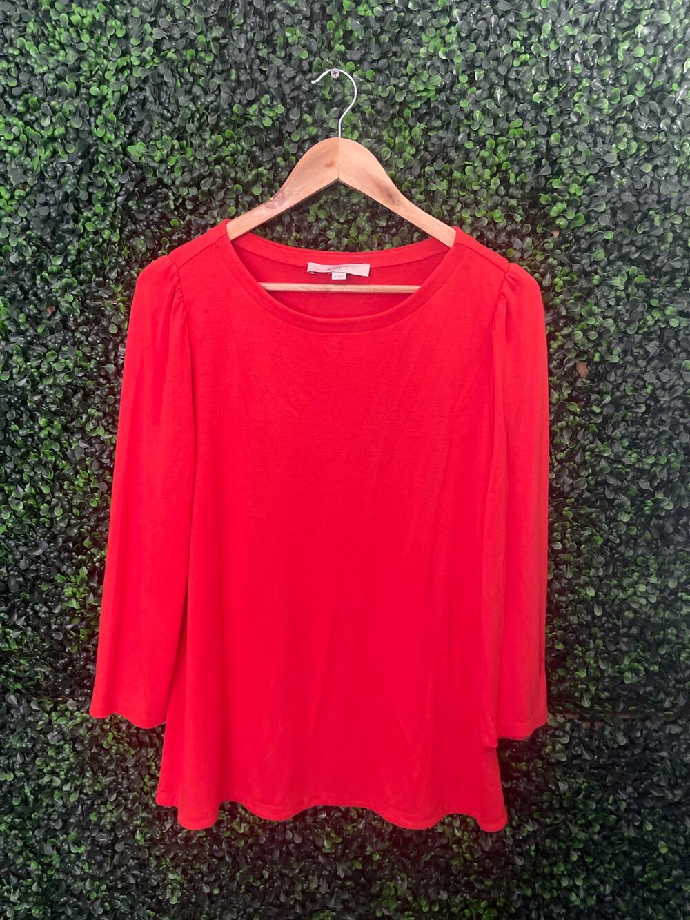 Loft Orange Long sleeve Blouse, size M